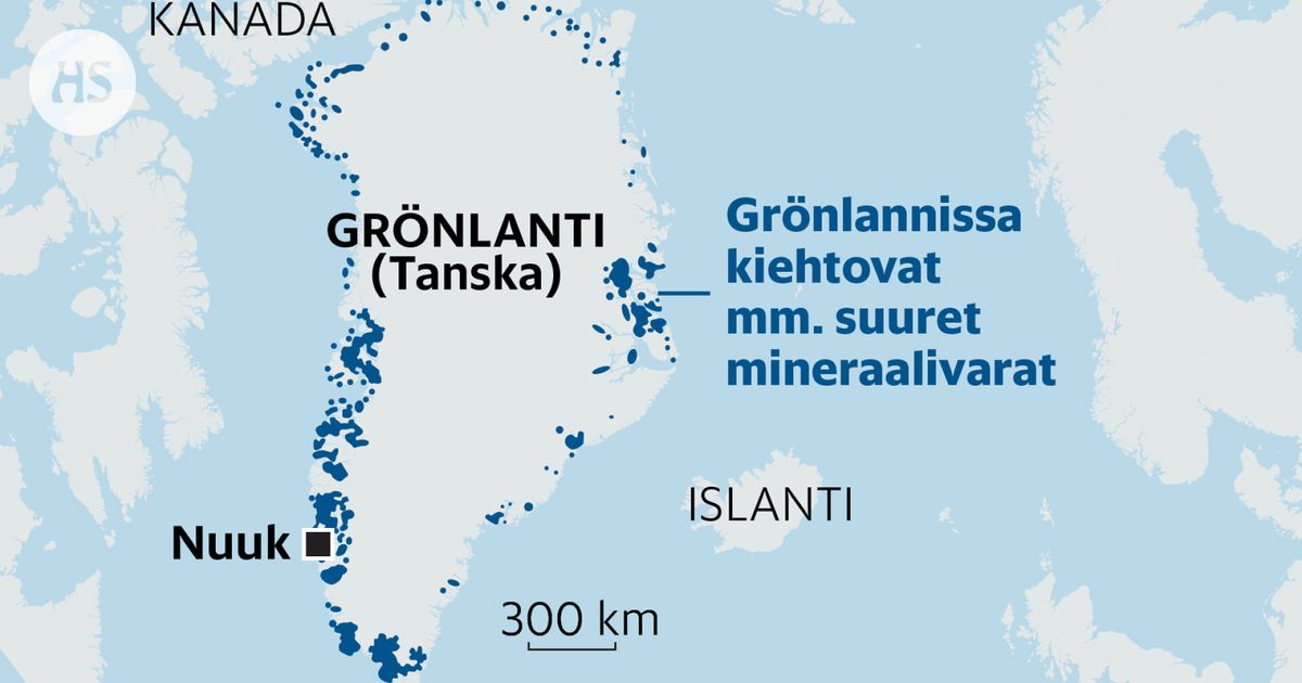Kartat näyttävät, miksi Trumpilla on monta syytä himoita Grönlantia - HS.fi