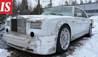 Loviisalaisen autoteippaajan pihalla seisoo erikoinen Rolls-Royce: "Kännissä tilattu" auto muutettu elokuvakäyttöön