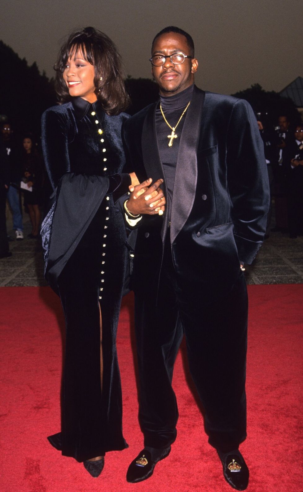 Houston ja Brown edustivat NAACP Image -palkintogaalassa vuonna 1994.