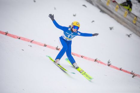 Sofia Mattila oli Jenny Rautionahon tapaan hyvässä vireessä Ljubnossa.