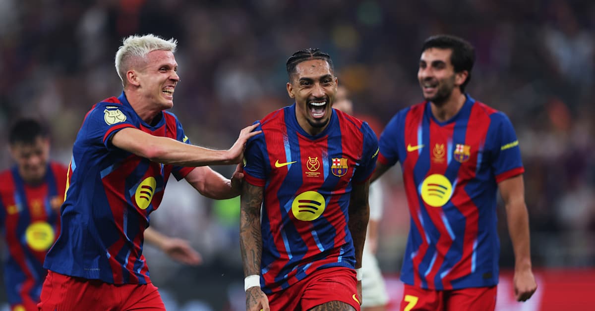 Barcelona löi Real Madridin Espanjan Super cupissa – avauspuolikkaan lopussa nähtiin historiallisen villi maalijuhla | Urheilua lyhyesti