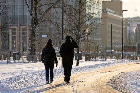 Helsingissä paistoi aurinko 7. tammikuuta.