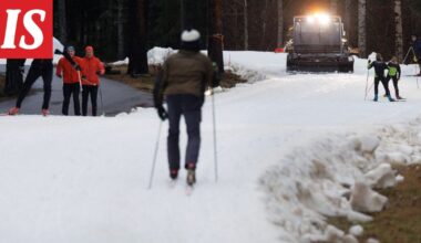 Espoo: Taksikuskit törttöilivät hiihtoladulla Oittaalla