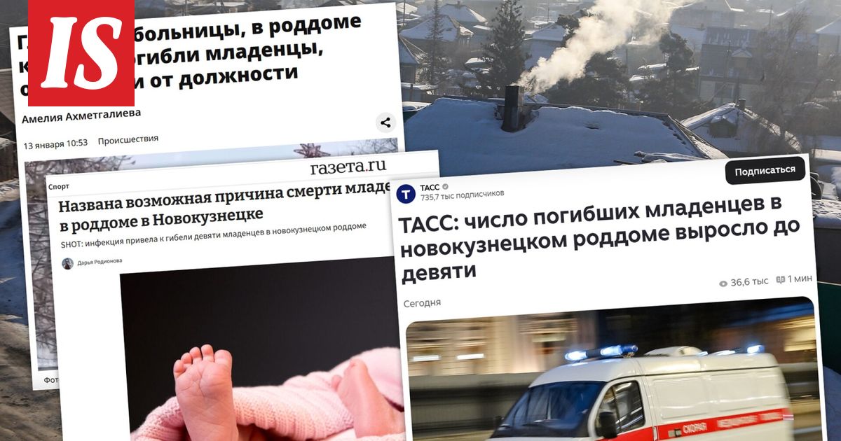 Yhdeksän vauvaa kuoli venäläisessä synnytyssairaalassa – rikostutkinta aloitettu