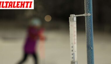 Kova kylmyys etelään