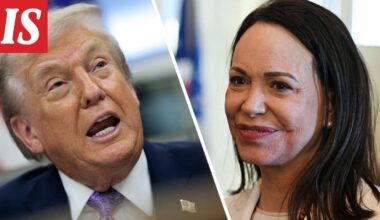 Machado antoi Nobelin rauhanpalkinnon Trumpille