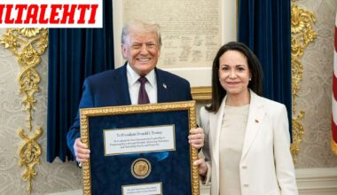 Nobel-komitealta tiukka viesti Trumpille