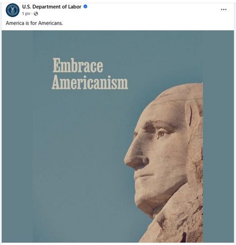 Työministeriön julkisti tämän julisteen viestipalvelu X:ssä 14. tammikuuta.