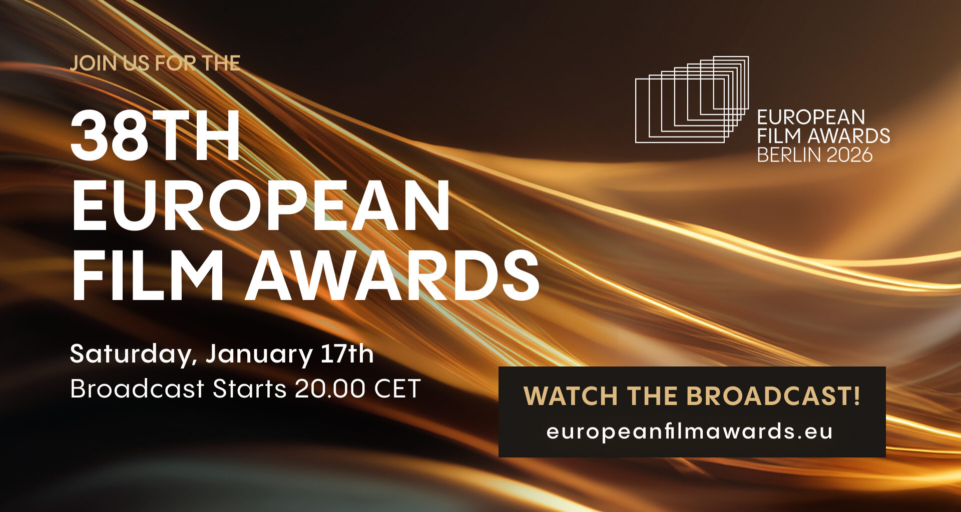 European Film Awards 2026 -palkintogaala katsottavissa R&A:n nettisivuilla!