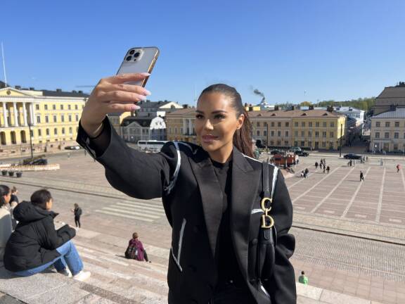 Sofia Belorf kuvattuna Helsingissä toukokuussa 2023.