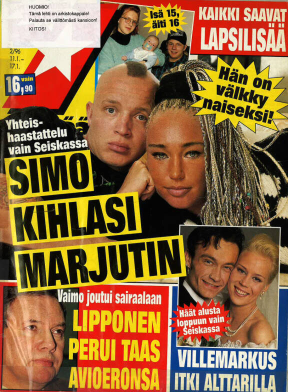 Kohuparin kihlat uutisoitiin kannen erikoishaastattelussa.