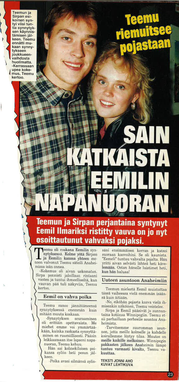 Selänteiden perhekuvioita seurattiin tasaisesti ysärin mediassa.