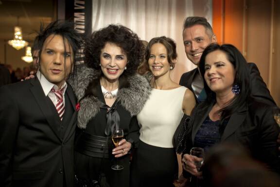 Strauss-konsertin huumaa 2012. Lenitan kanssa Jussi69, Ruotsin prinsessa Sofia, Marko Björs ja Kaija Koo.