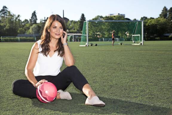 Janni kuvattuna Kuusankosken kentällä 2017.