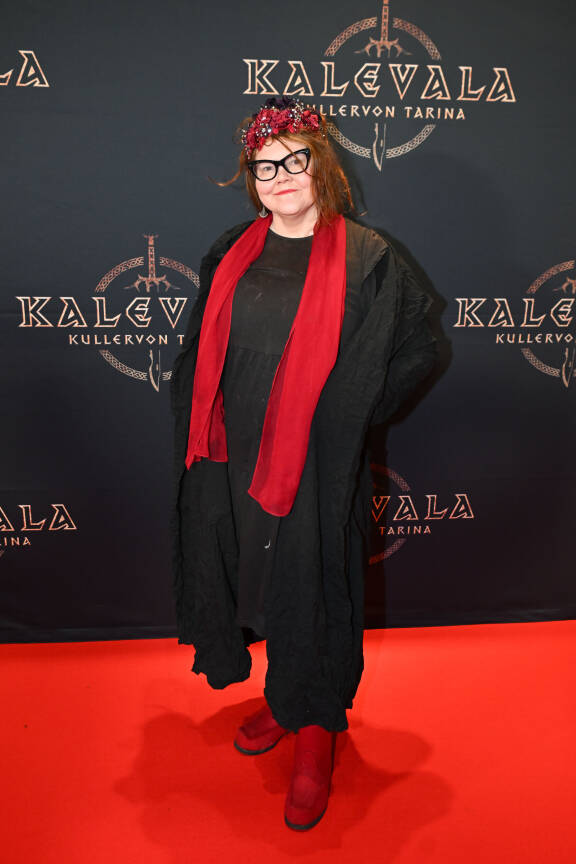 Katja Kettu edusti hyväntuulisena ja pirtsakkana, kuten aina.