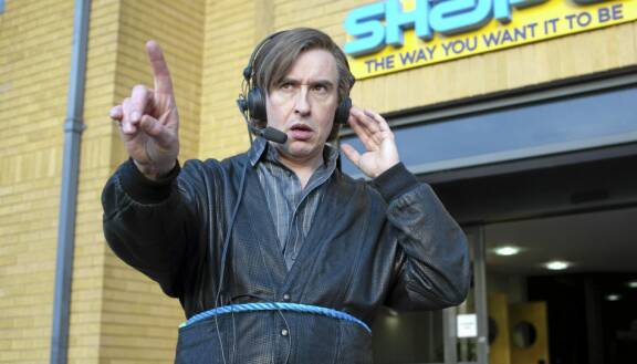 Steve Coogan elokuvassa Alan Partridge: Kukkona tunkiolla.