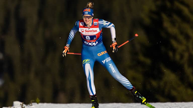 Vilma Nissinen Davosin maailmancupissa 12.12.2025.