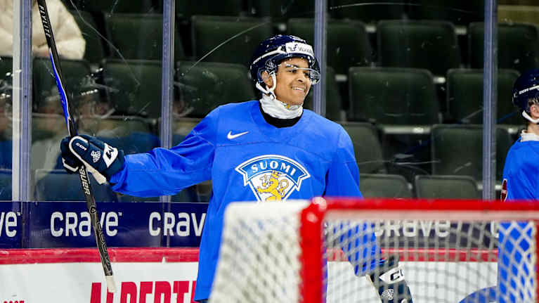 Max Westergård harjoituksissa.