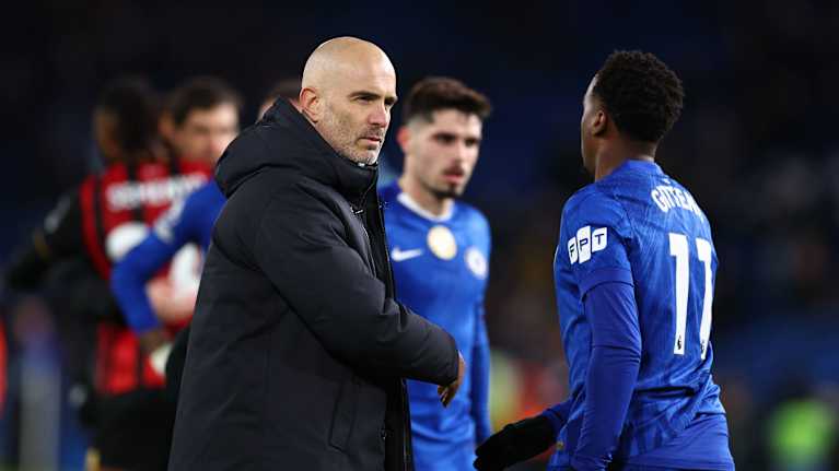 Enzo Maresca Chelsean valmentajana.