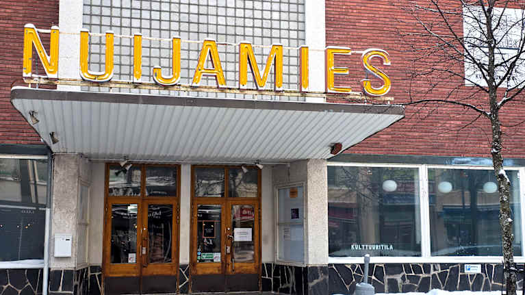 Kuvassa Kulttuuritila Nuijamies talvisessa ilmapiirissä.