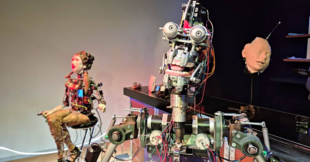 Juopottelevat robotit palasivat Kiinasta ja hauskuuttavat yleisöä nyt kotikonnuillaan Torniossa | Lappi