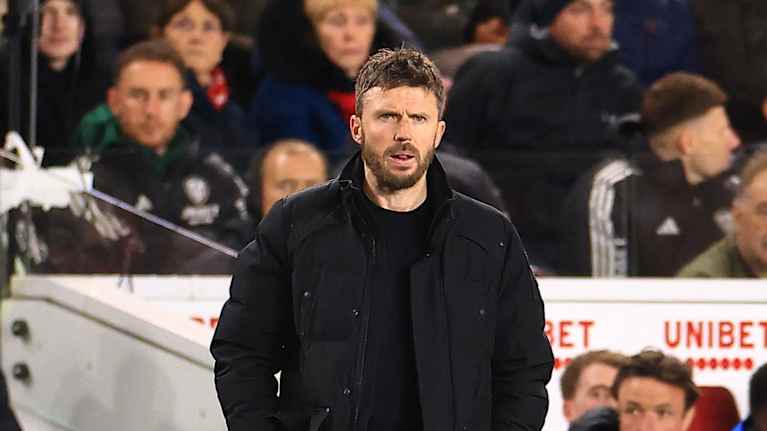Unitedin loppukauden vastuuvalmentaja Michael Carrick debytoi viikonlopun City-ottelussa.