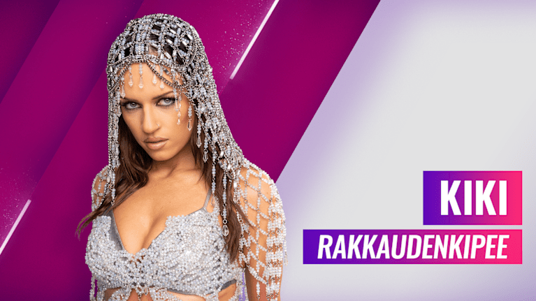 Artisti Kiki poseeraa vakavana UMK-artistikuvassa.