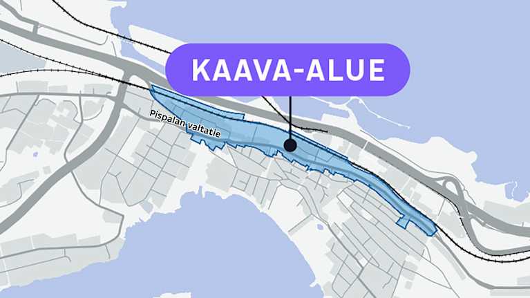 Pispalan kaava-alue.