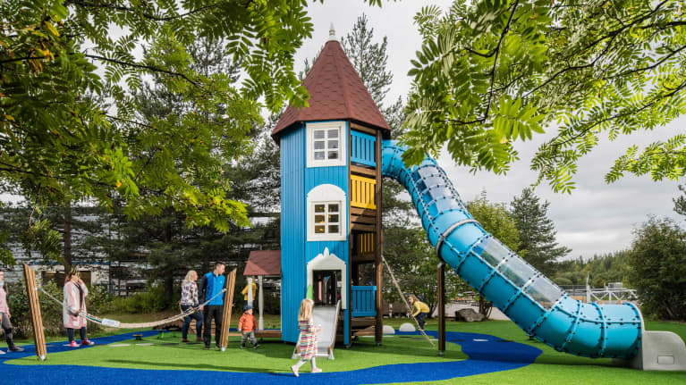 Havainnekuva Muumipuistosta