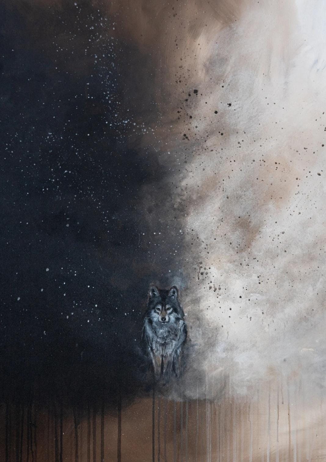 Rajoilla -teos kuvaa sitä tunnetta ja olotilaa, kun mieli on siinä rajoilla, romahtaako vai jaksaako kulkea valoon päin ja luottaa siihen, että kaikki järjestyy.