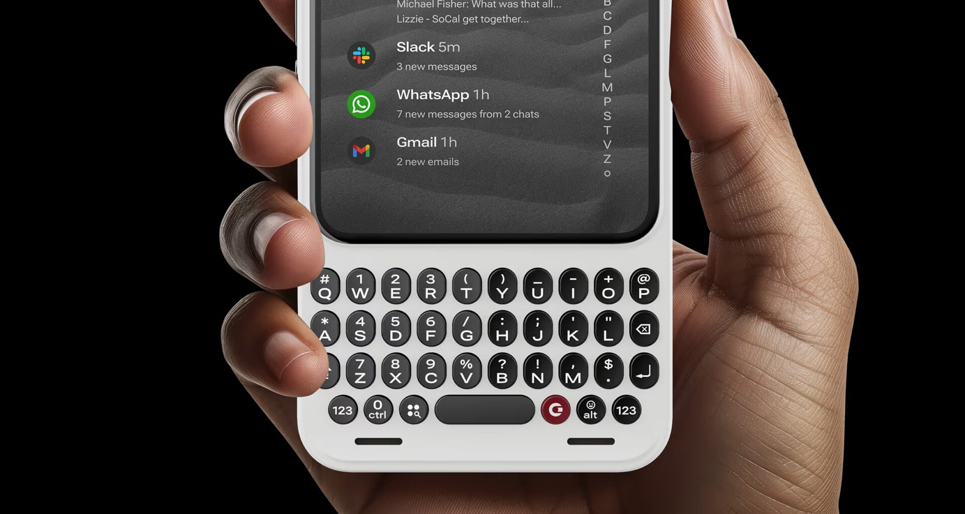 Clicks Communicator -puhelin tarjoaa fyysisen näppäimistön, eikä kuulokeliitintäkää unohdettu