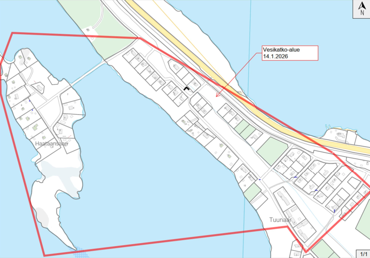 Savonlinnan Vesi tekee asennustöitä – vesikatko Tuunaansaaressa ja Haataansaaressa keskiviikkona 14.1.