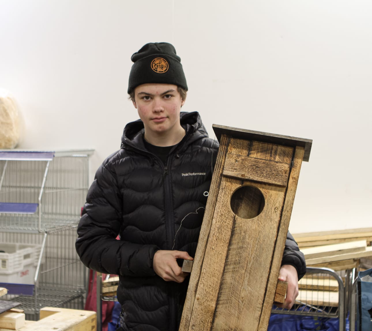 Patrik Pohjanen valmisti pöntön näköisen loukun