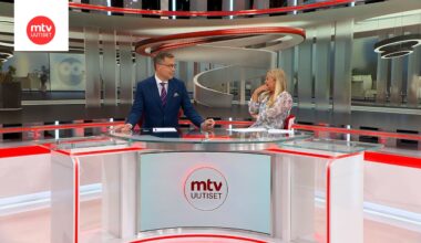 Kirsi Alm-Siiran pokka petti Kymmenen uutisissa saunakevennyksen aikana