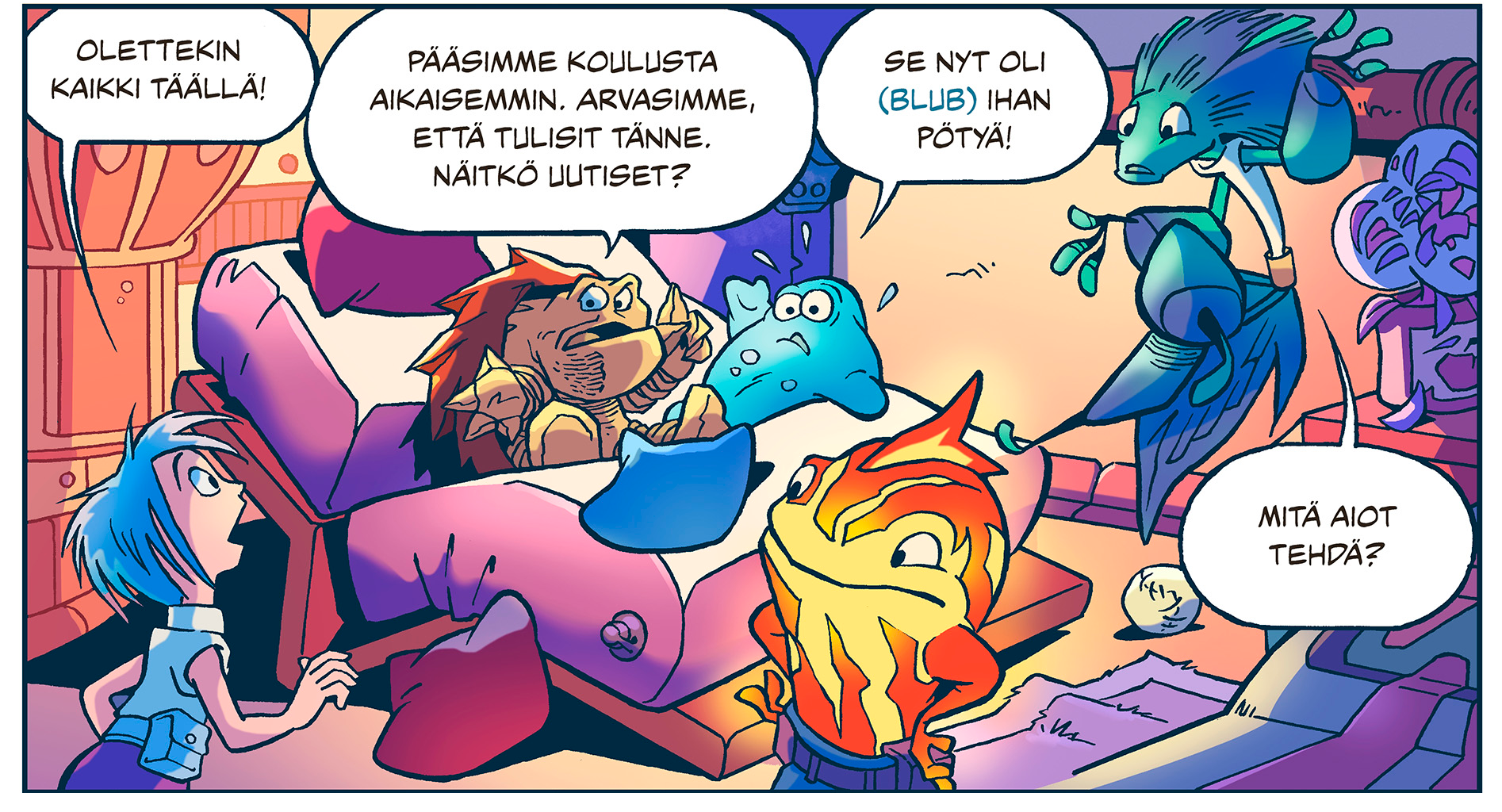 Lastensarjakuva vie antiikista avaruuteen – hahmot edustavat alkuaineita