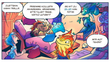 Lastensarjakuva vie antiikista avaruuteen – hahmot edustavat alkuaineita