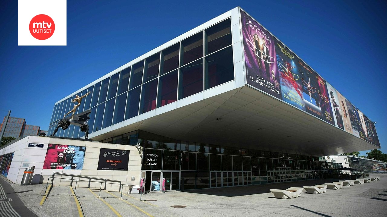 Euroviisujen kisapaikka, eli Wienin Stadthalle Itävallassa, kuvattuna 20. elokuuta.