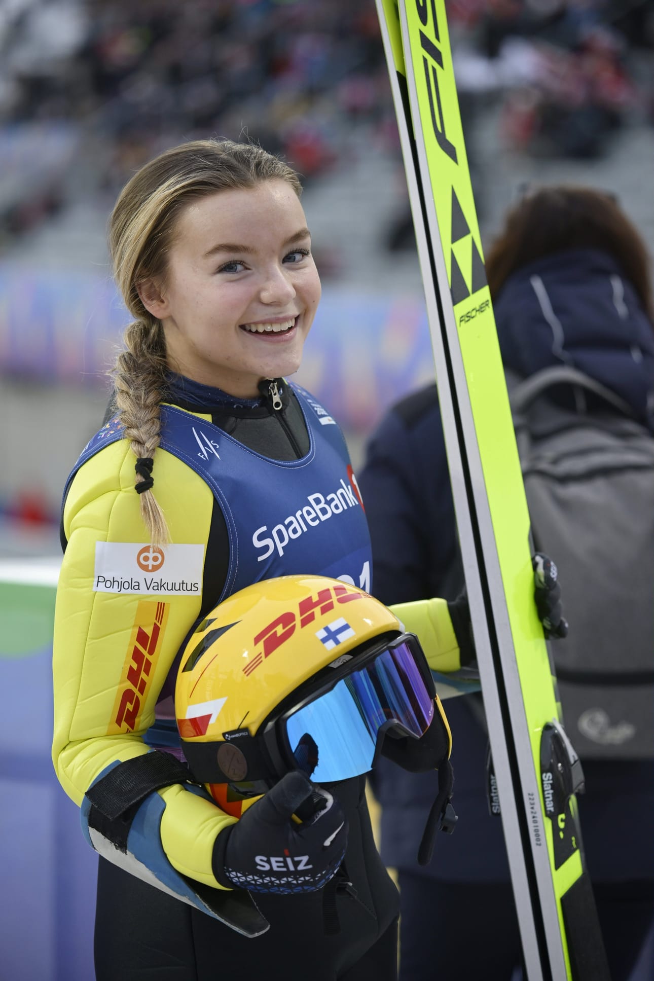 Minja Korhosen viikonloppuun kuului kolme palkintopallisijoitusta yhdistetyssä.