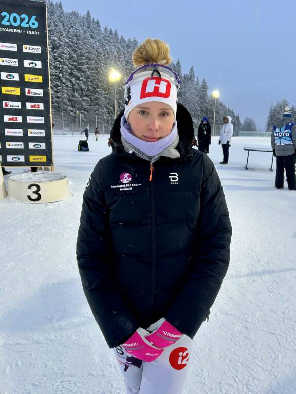 Seiska tapasi Selenen Puijon hiihtostadionilla.