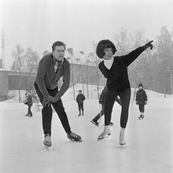 Lenita ja Ingvar S. Melin vuonna 1966. Pari oli avioliitossa 1961-1971.