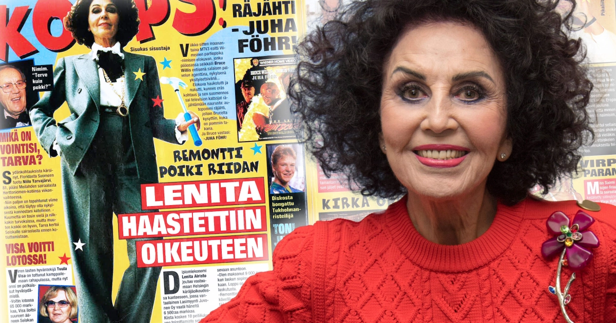Lenita Airisto haastettiin oikeuteen ysärillä