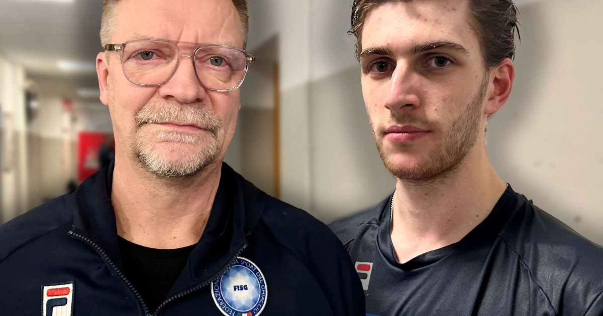 Italian jääkiekkomaajoukkueen maalivahti Damian Clara osaa puhua hieman suomea