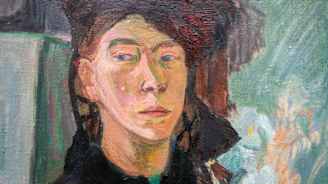 Tove itse Tove Janssonin maalauksessa "Perhe".