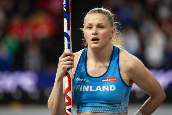 Wilma Murto voitti EM-kultaa Münchenin EM-kilpailuissa vuonna 2022 Suomen ennätyksellä 485 cm.