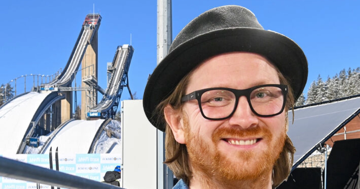 Ellen Jokikunnaksen puoliso Jari Rask käänsi katseita Salpausselän kisoissa Lahdessa