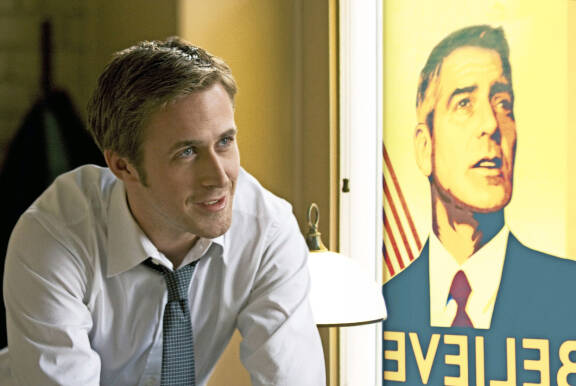 Ryan Gosling elokuvassa Vallan kääntöpuoli.