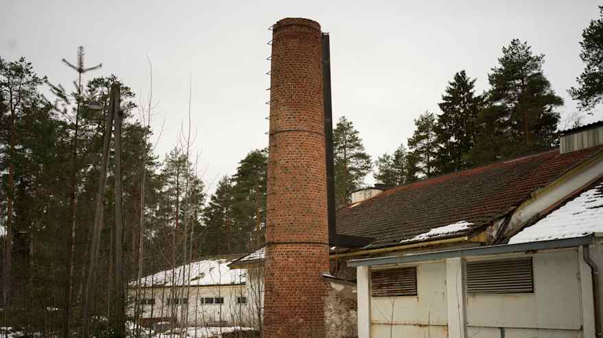 Huoltorakennus Muhoksen Leppiniemessä