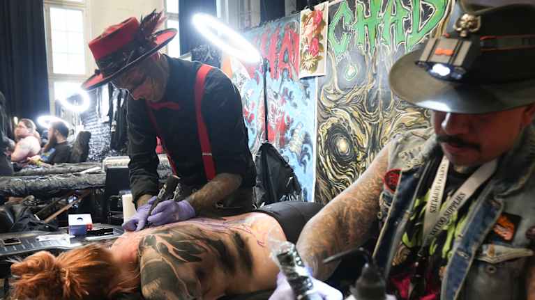 Helsinki Ink -tatuointitapahtumaa.