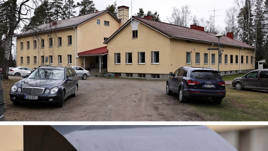 Kahden kuvan kuvakombo, jossa on kuvat Koivikko Lifestyle Centerin päärakennuksesta ja postilaatikosta.