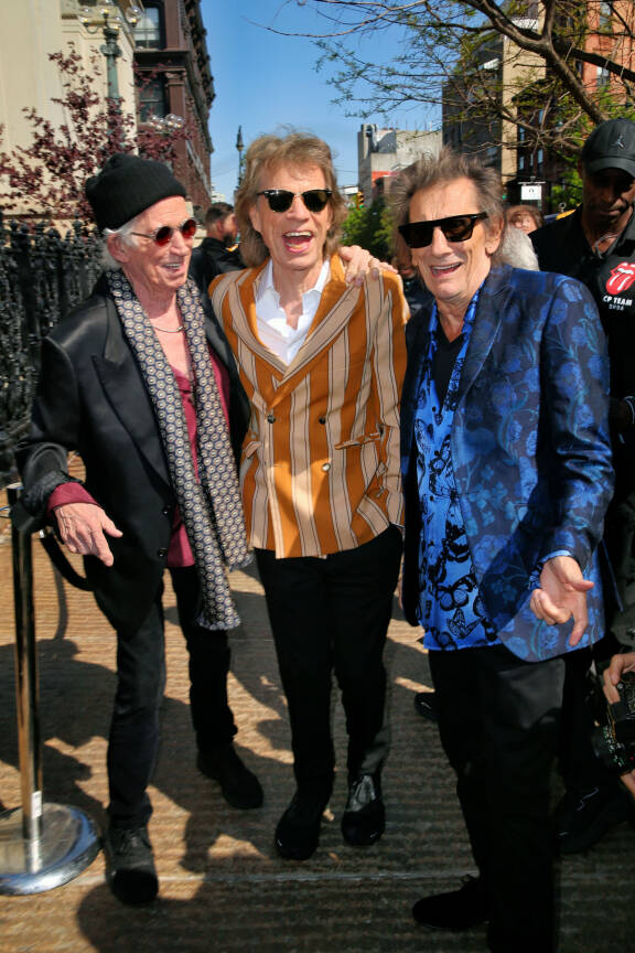 Keith, Mick ja Ronnie kuvattuna vastikään New Yorkin Brooklynissä.